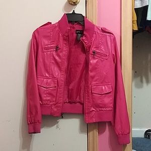 Pink jean jacket